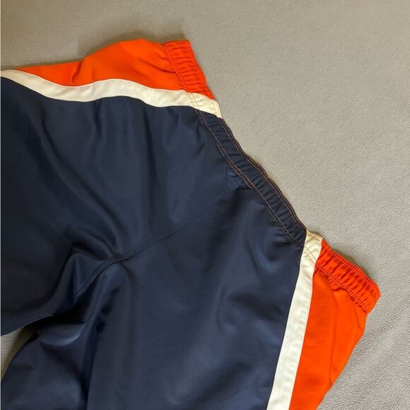 Men's VTG Nike Y2K Lined Swim Trunks Size XL/XXL Orange Blue Spellout Swoosh - Picture 11 of 16